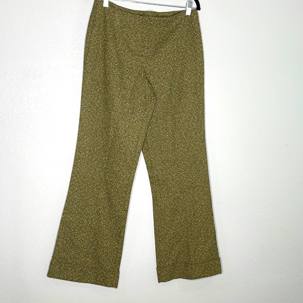 Mandee Women’s Green Dressy Flare Pants